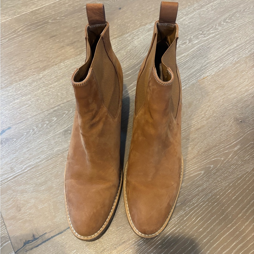 Jenni Kayne Brown Leather Ankle Boots - Picture 2 of 5